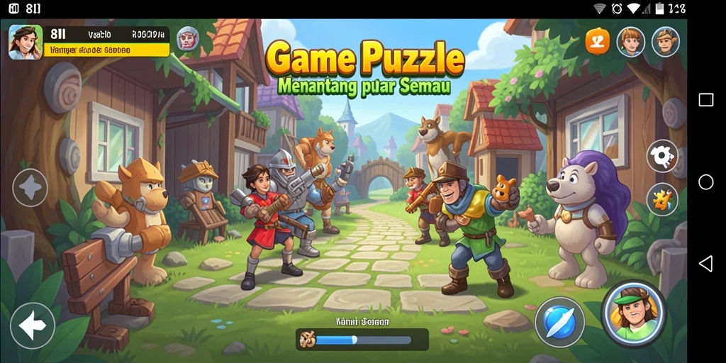 Tampilan seru dari gameplay 8II yang menantang otak.