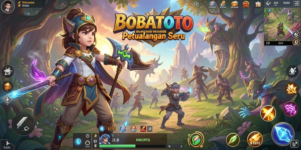 Screenshot gameplay BOBATOTO yang menampilkan aksi seru dalam pertempuran.