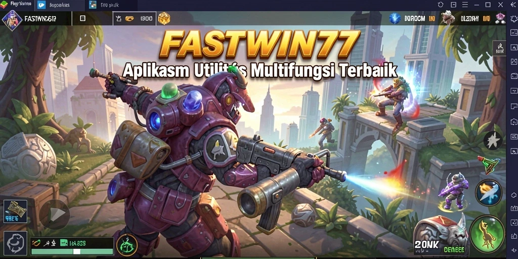 Tampilan antarmuka yang sederhana dan fungsional dari FASTWIN77.
