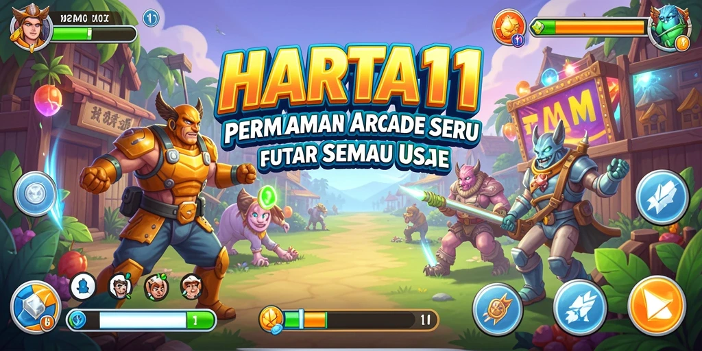 Tampilan menarik dari gameplay HARTA11 dalam genre Arcade.