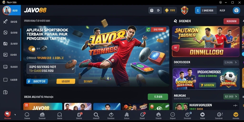 Tampilan gameplay Sportsbook yang interaktif di JAVO88.