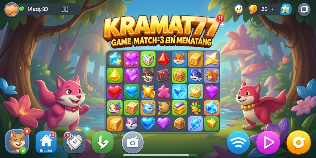 Tampilan gameplay KRAMAT77 dengan grafis menarik dan tantangan seru.