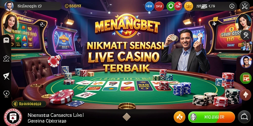 Tampilan gameplay Live Casino di MENANGBET yang menarik dan interaktif.