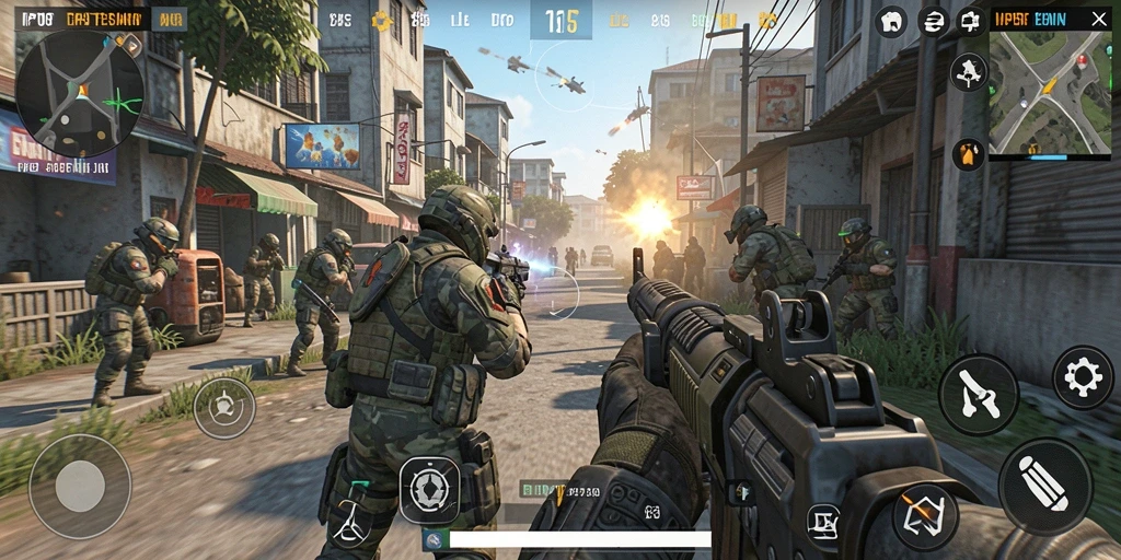 Tampilan aksion menegangkan dalam gameplay MPO08.