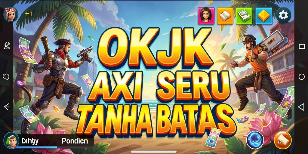 Tangkapan layar dari gameplay aksi yang mendebarkan di OKJK.