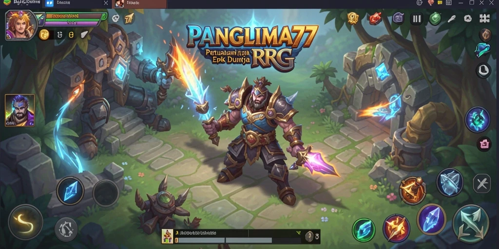 Screenshot gameplay <strong>PANGLIMA77</strong> menunjukkan aksi pertarungan yang mendebarkan.