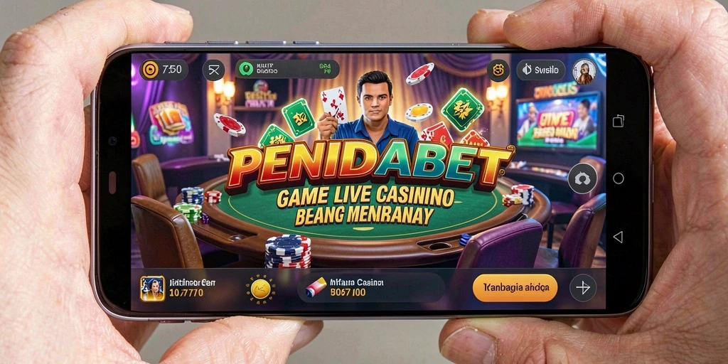 Tampilan gameplay PENIDABET yang seru dan interaktif dalam Live Casino.