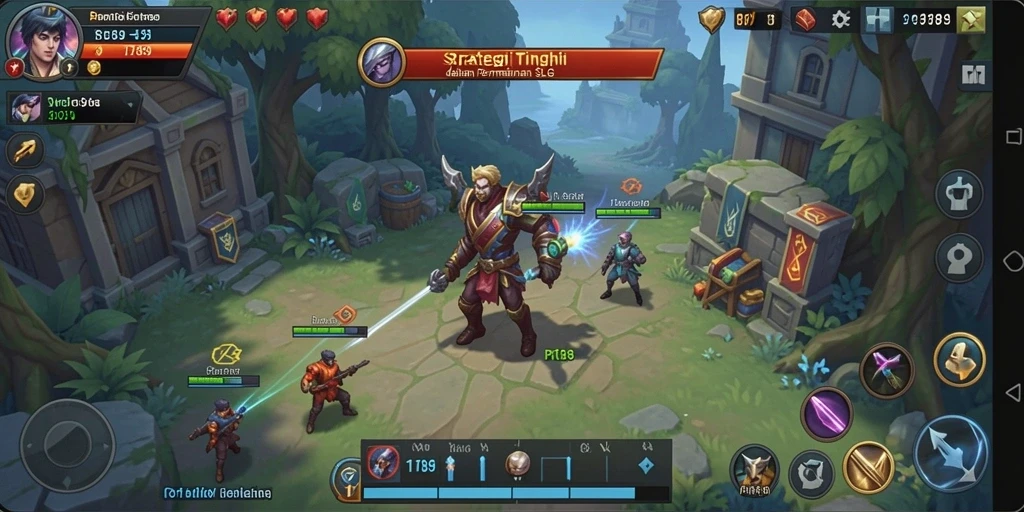 Tampilan gameplay yang strategis dan mendebarkan di PT89.