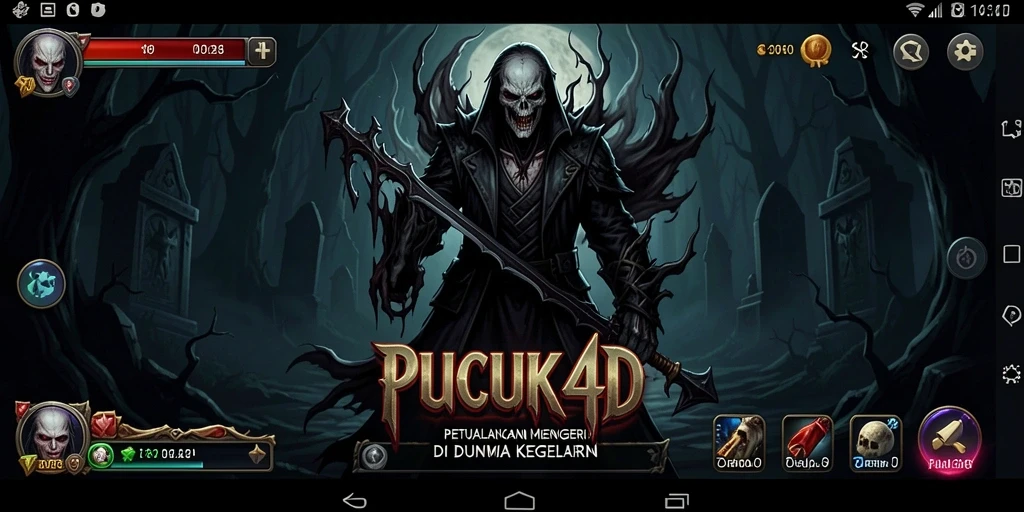 Tampilan gameplay menegangkan dari PUCUK4D di dunia Horror.