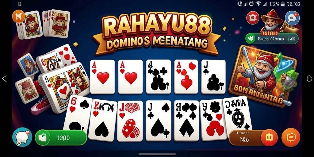 Screenshot gameplay RAHAYU88 yang menampilkan suasana permainan Domino.