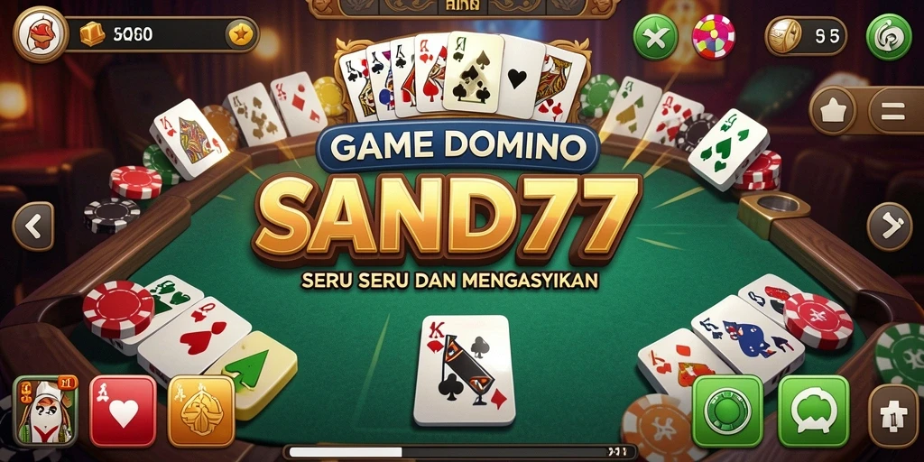 Gameplay seru SAND77 dalam permainan Domino.