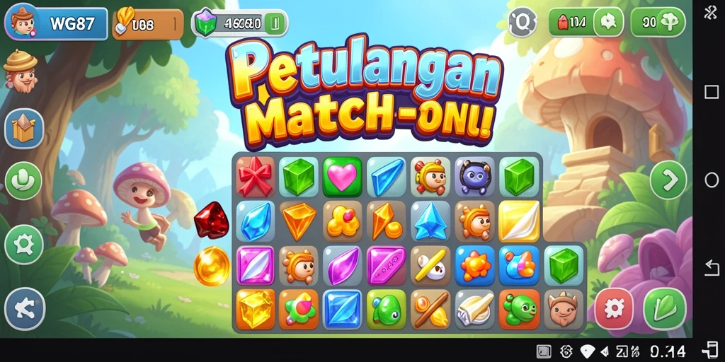 Tampilan gameplay WG87 yang seru dan penuh warna.
