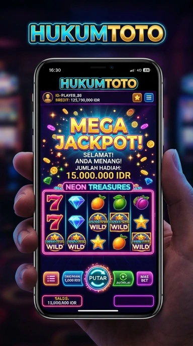 Tampilan antarmuka aplikasi hukumtoto yang user-friendly.